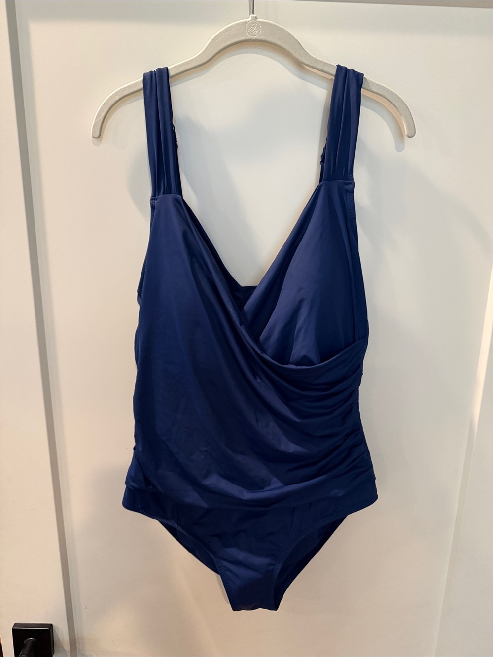 Jantzen Navy One-Piece Swimsuit with Ruched Front
